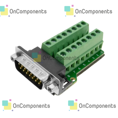 DB15 BREAKOUT MALE CONNECTOR