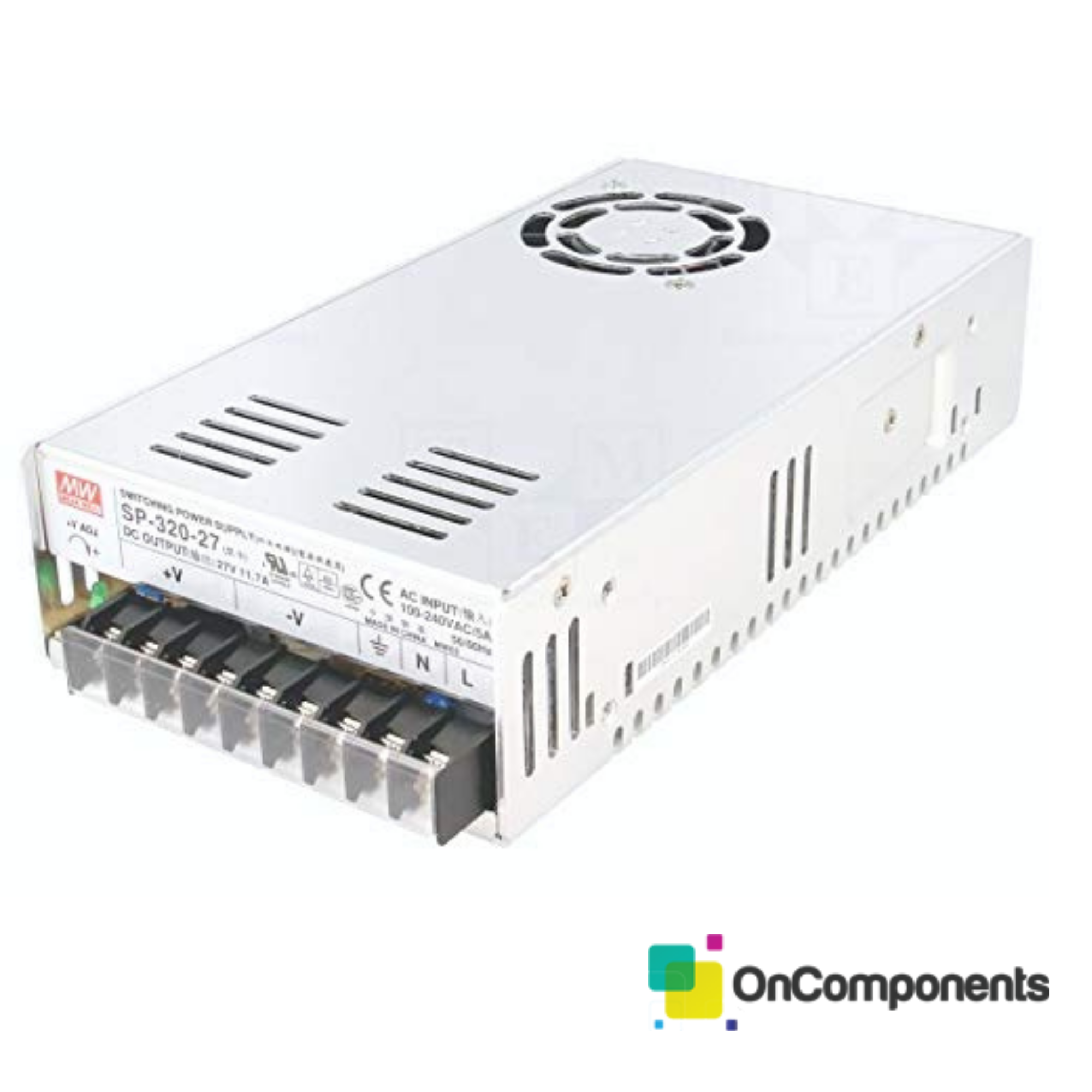 Meanwell SP-320-27 Enclosed Switching AC-to-DC Power Supply