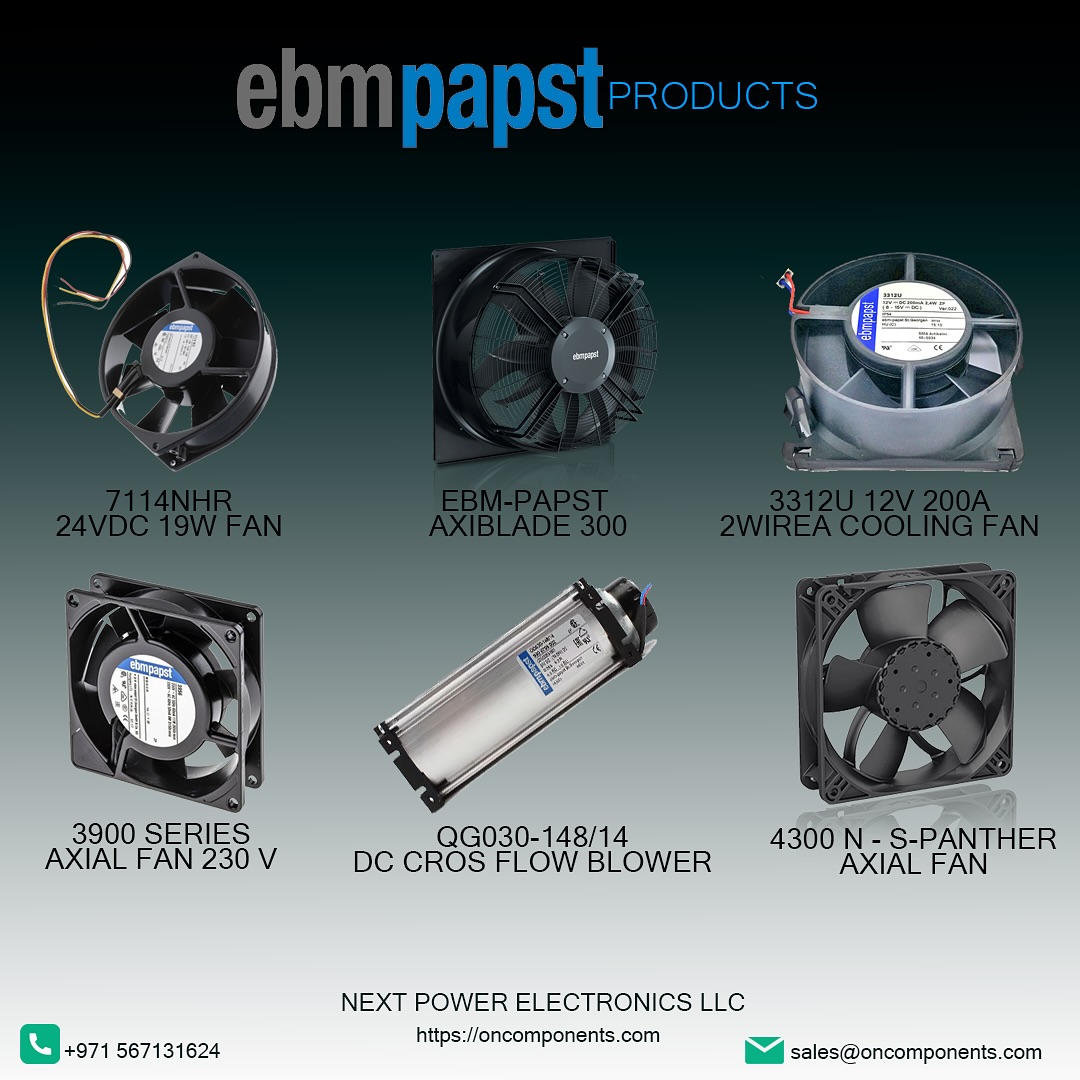ebmpapst distributer in UAE - Oncomponents